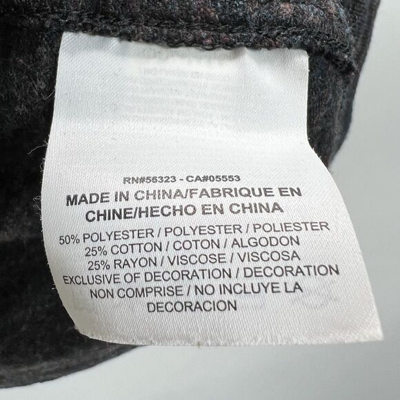 Nike Crewneck Sweater Womens Size Large Black Colorful Heathered Sweatshirt - Picture 8 of 12